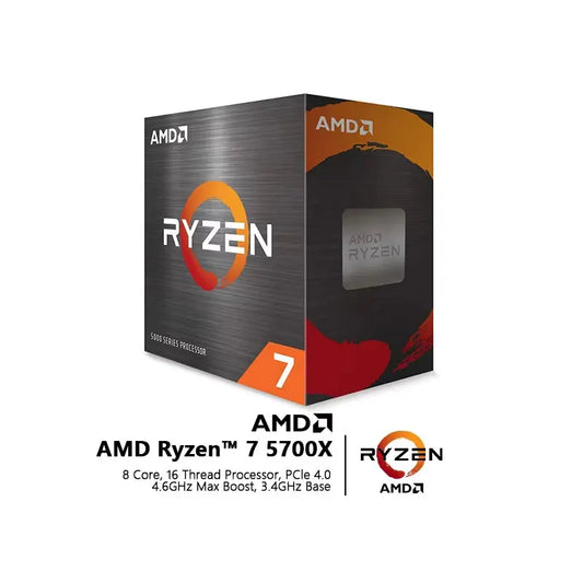 AMD New Ryzen 7 5700X R7 5700X 3.4GHz 8 Core 16 Thread CPU Processor 7NM L3=32M Socket AMD AM4 Gaming Processador