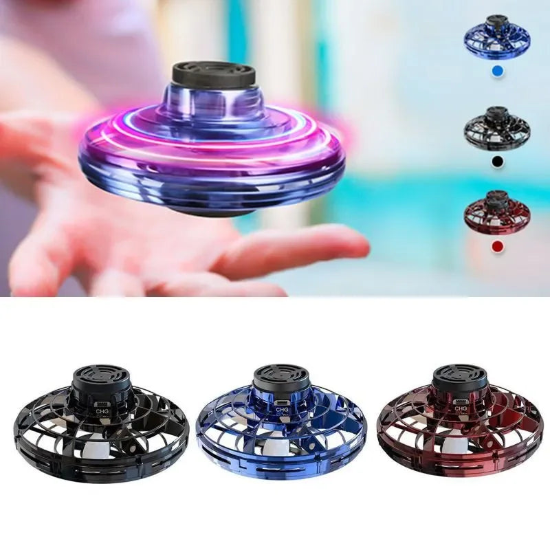 Magic Flying Drone UFO Spinner – LED Light-Up Hand-Controlled Flying Orb for Kids & Adults