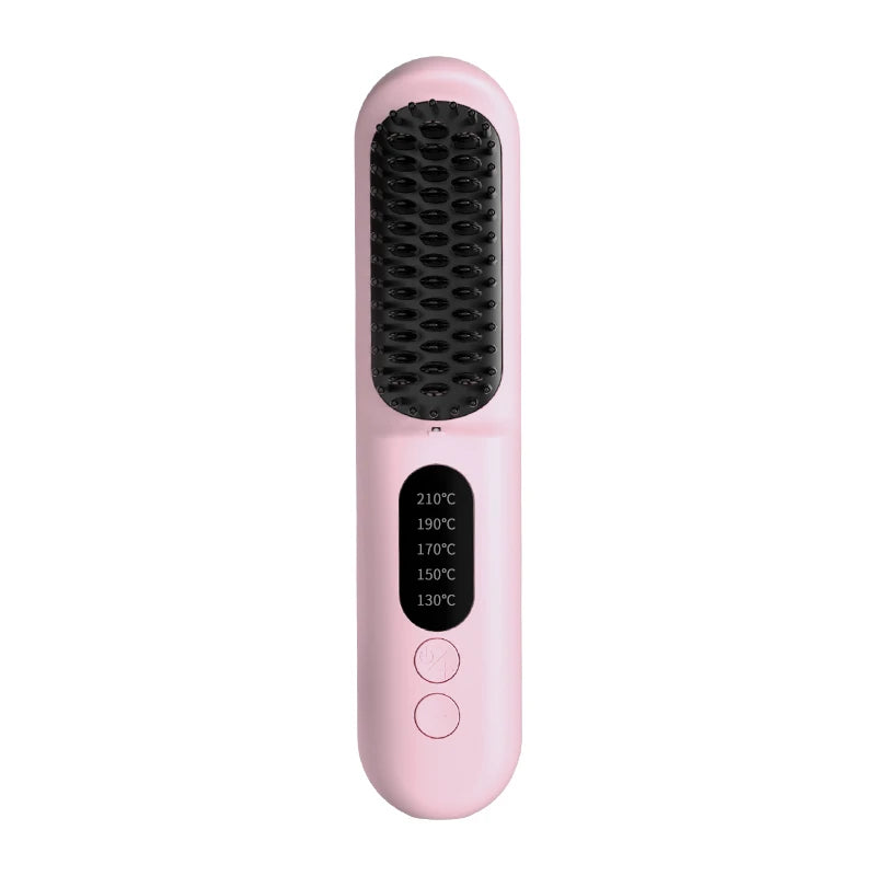 Us Warehouse Products Rechargeable Hot Comb Hair Straightener Hot Comb Electric Hair Straightener With Custom Logo