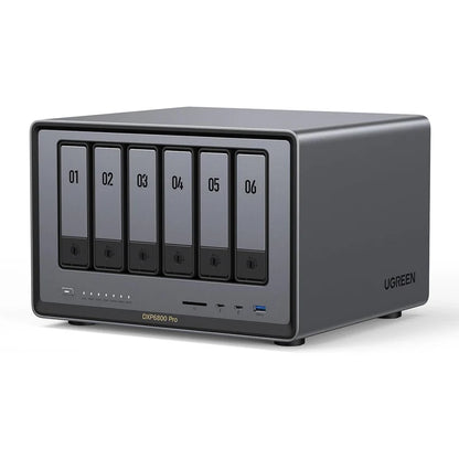 UGREEN NASync DXP6800 Pro 6 Bay Desktop NAS Intel i5 1235u 10 Core CPU 8GB DDR5 RAM Network Attached Storage (Diskless)