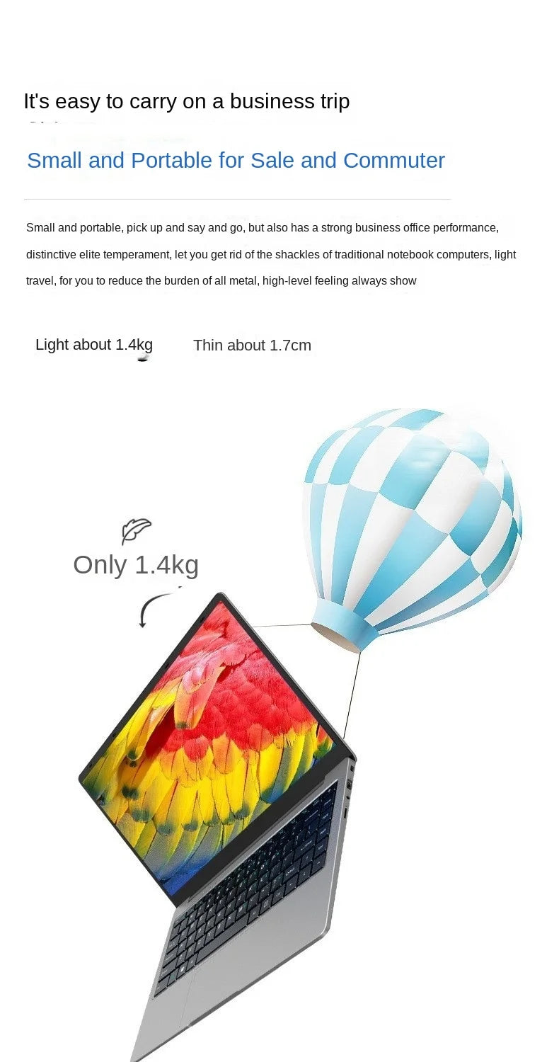 OEM 14-inch Win10 Education Laptops Brand New with 128/256/512/1TGB SSD N3350 CPU Business Computer  Board Laptop Gaming Laptop