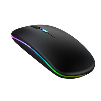 Ultra Slim RGB Lighting Wireless Mouse Dual Mode BT Rechargeable for Gaming on Desktop Laptop Tablet-No MOQ