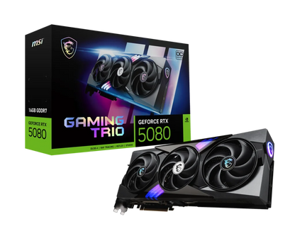 MSI GeForce RTX 5080 16G GAMING TRIO OC Graphics Card