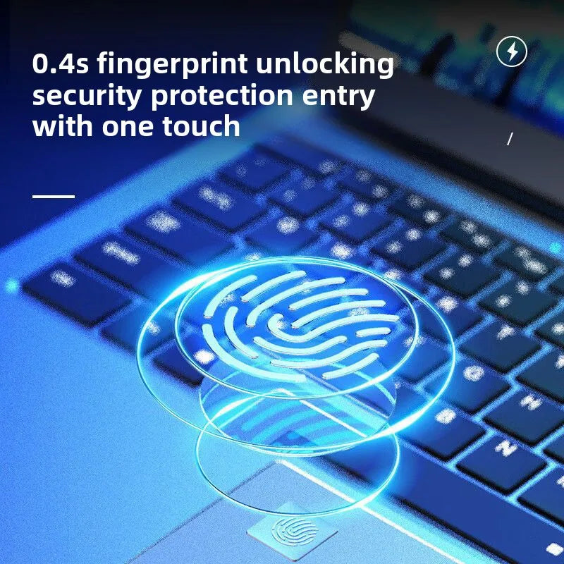 15.6inch Core I9  Portable Gaming Laptop Thin Light Business Office Design with Intel English