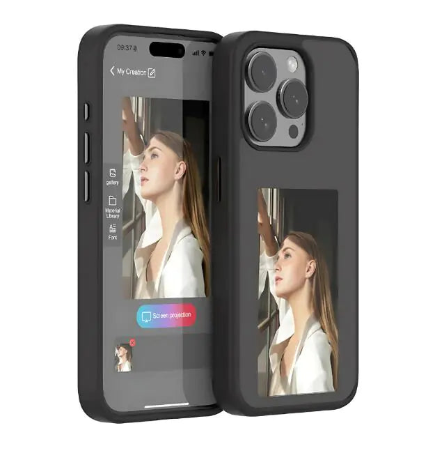 E-Ink Smart Phone Case – Customizable NFC-Enabled E-Ink Display