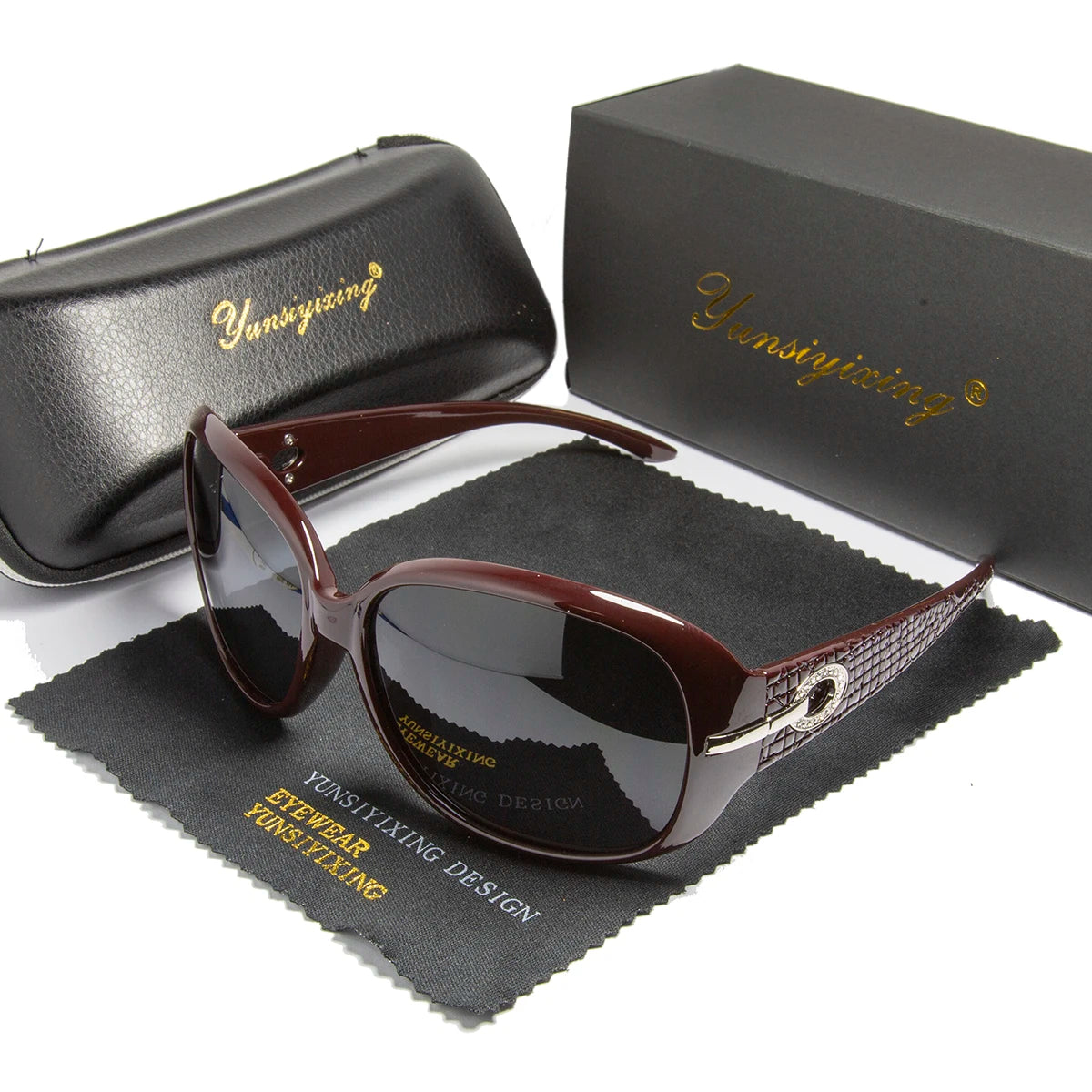 Polarized Women’s Sunglasses Big Frame Vintage Fashion UV400 Designer Eyewear