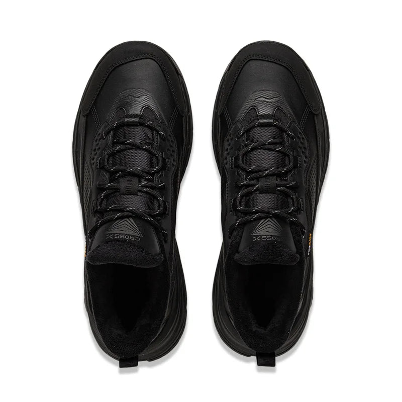 Li-Ning Unisex CROSS 2 LOW Lifestyle Shoes Winter Fleece Warm Anti-slip LiNing Men Women Stylish Casual Shoes AGLV171