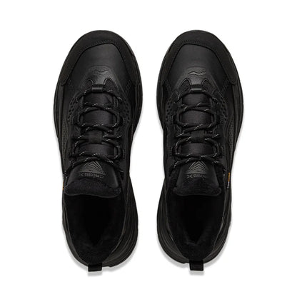 Li-Ning Unisex CROSS 2 LOW Lifestyle Shoes Winter Fleece Warm Anti-slip LiNing Men Women Stylish Casual Shoes AGLV171