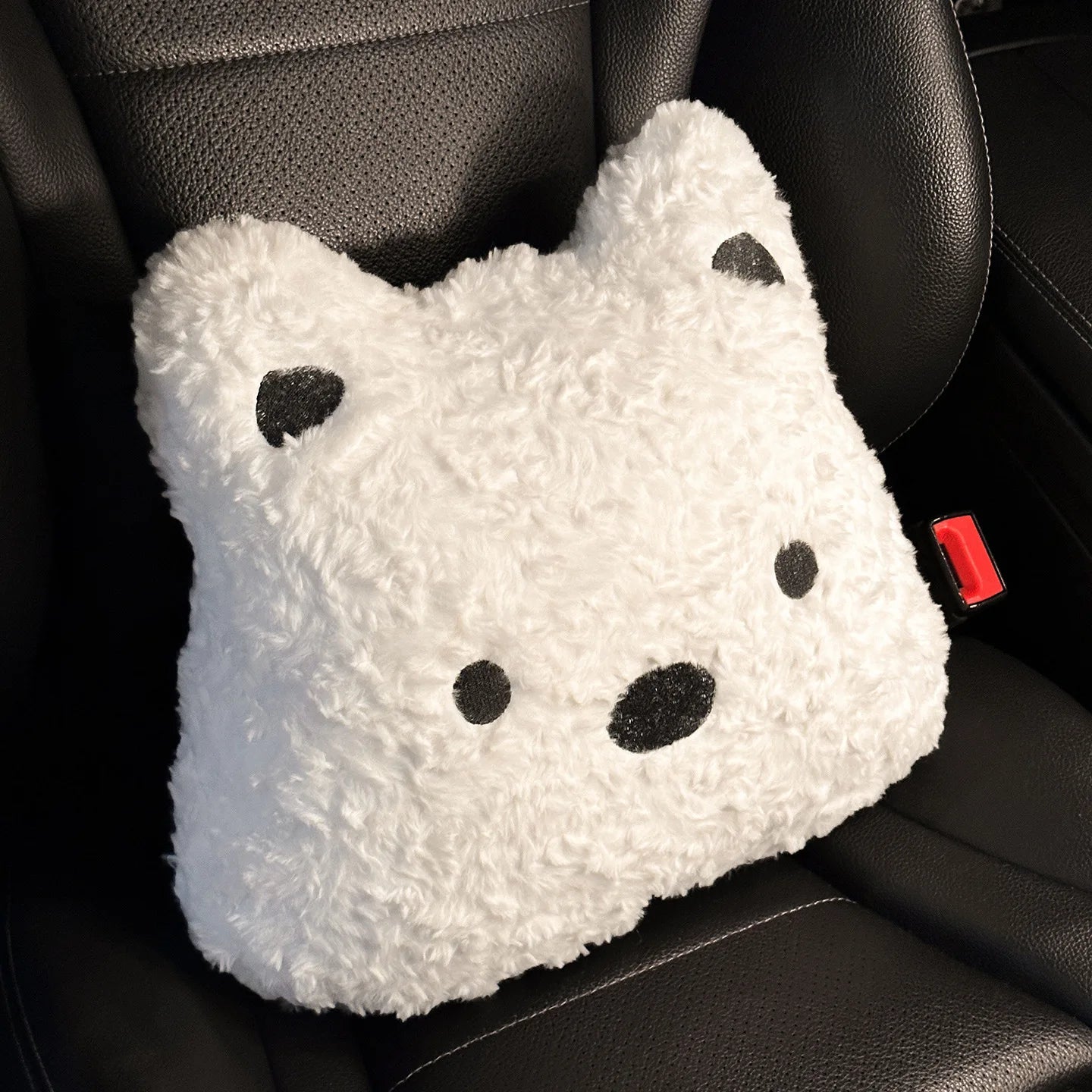 New Winter Plush Car Seat Cover for Dogs Westie Dog Pattern Thickened Warm Pet Car Mat, Universal Fit for Most Vehicles