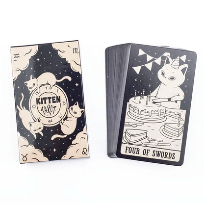 78 Card Deck Kitten Tarot Oracle Card Fate Divination Leisure Entertainment Family gatherings Tarot Card Game
