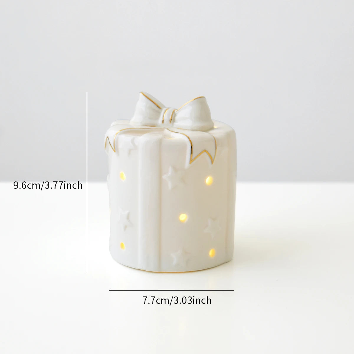 Christmas ceramic glowing Christmas tree snowman decorative ornaments Christmas home decoration Thanksgiving Christmas gift