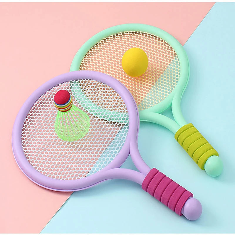 Racket Tennis for Children Outdoor Sports Badminton Racket Kindergarten Toy Set for 3-12years Old Badminton Sets