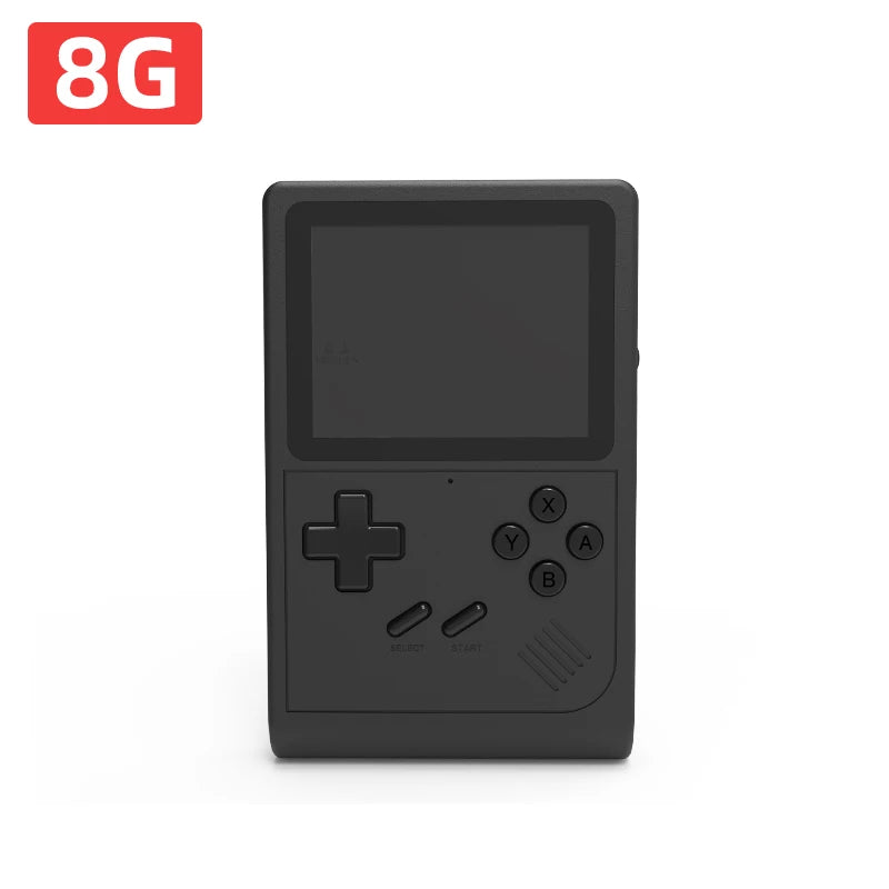 GB300 Portable Handheld Game Player 3.0 inch Screen TV Video Game Console AV Output Retro Game Console Built-in 8G 6000+ Games