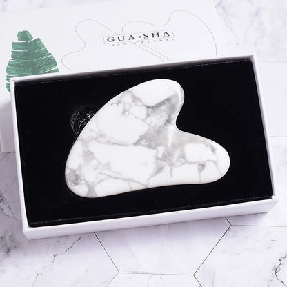 Jade Guasha Tool – Natural Stone Crystal Face & Body Massager for SPA & Healing