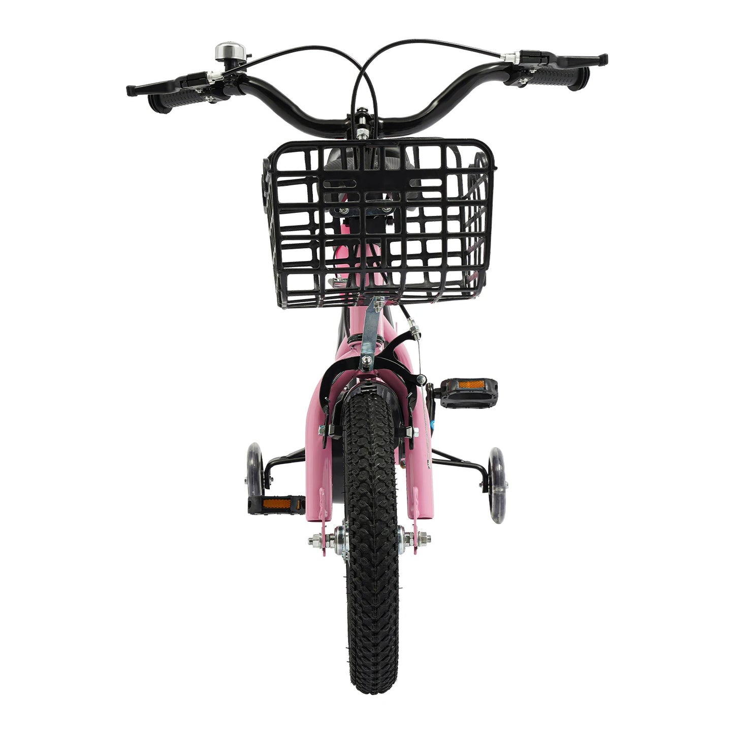 Bicicleta infantil de 30 cm com rodas, suporte para garrafa e cesto | Bicicleta de criança azul/vermelha/rosa para 2 a 5 anos