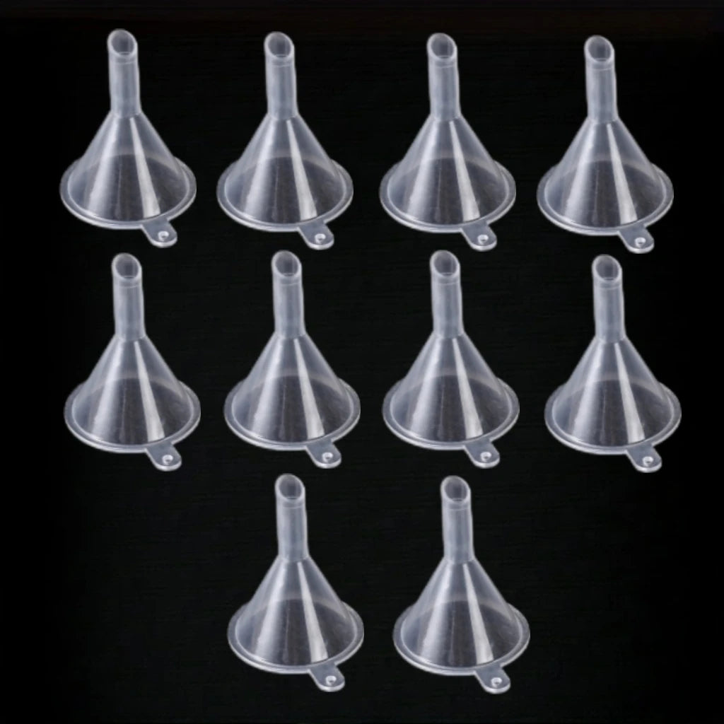 5/10pcs Transparent Plastic Funnel - Mini Liquid Filling Tool for Perfume Essential Oil Crafts Funnel