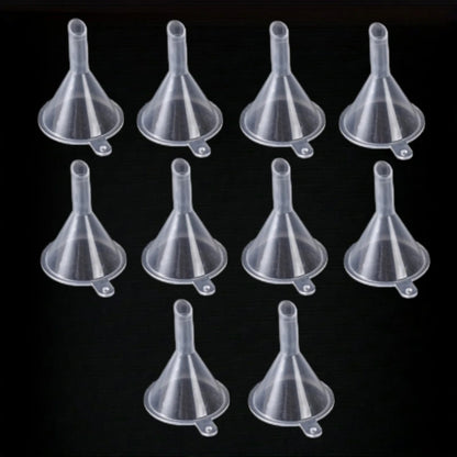 5/10pcs Transparent Plastic Funnel - Mini Liquid Filling Tool for Perfume Essential Oil Crafts Funnel