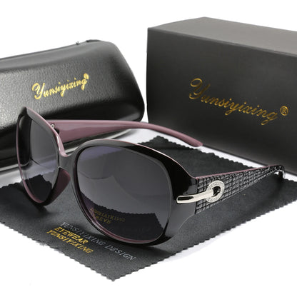 Polarized Women’s Sunglasses Big Frame Vintage Fashion UV400 Designer Eyewear