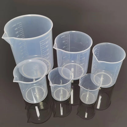 Measuring cylinder 6Pcs Set Student school teaching equipment Laboratory measuring cylinder 1000ml 500ml 300ml 200ml 100ml 50ml