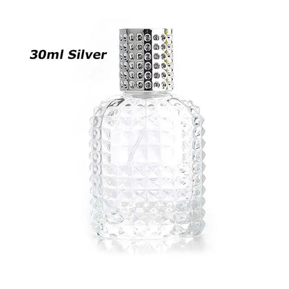 30/50ml Thick Clear Glass Fine Mist Spray Scent Aftershave Luxury Perfume Bottle Empty Atomizer Bottle Refillable Empty Atomizer