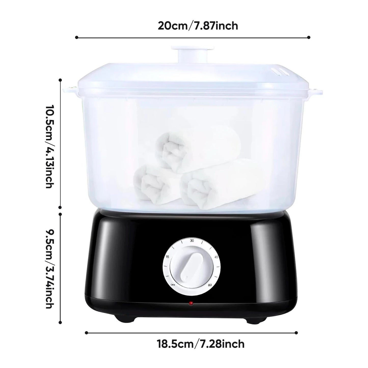 Hot Steam Towel Warmer Machine 202°F Fast Heating Spa Hairdresser Massage Use