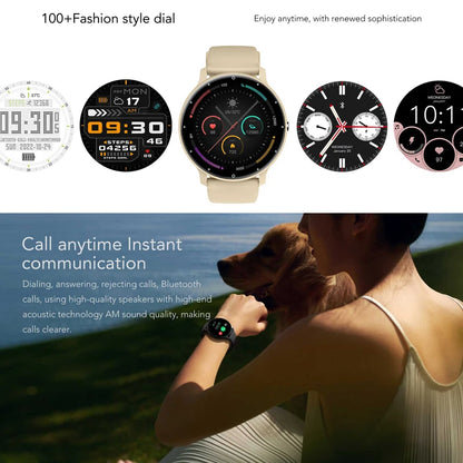 2025 Men’s Sports Smartwatch Fitness Tracker Heart Rate Full Touch Bluetooth Call