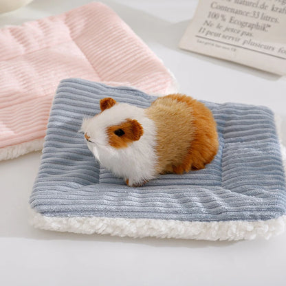 Hamster Bed House Winter Warm Squirrel Hedgehog Rabbit Chinchilla Bed Mat Nest Accessories