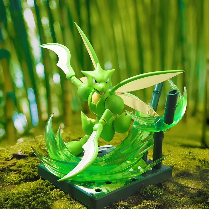 Original Blokees Pokemon Pikachu Scyther Snorlax Lucario Charizard Greninja Meowscarada Ceruledge Building Blocks Anime Doll Toy