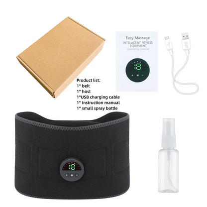 Muscle Massager EMS Abdominal Belt Electric Muscle Stimulation Portable Fitness Massager Waist Trainer Body Slimming Shaping