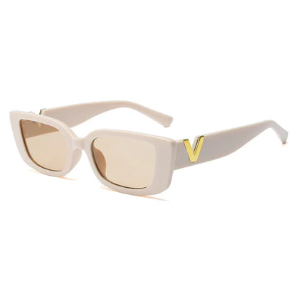Small V-Shaped Sunglasses Women Square Designer UV400 Fashion Outdoor Eyewear
