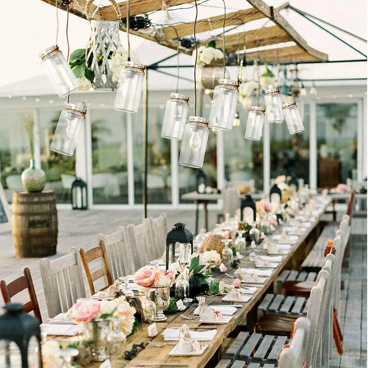 5Pcs Mini Clear Glass Bottles with Cork Stopper Wishing Drifting Bottles for Wedding Favors Party Decor DIY Craft Jars Vials