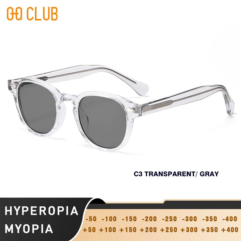 O-Q CLUB Retro Round Sunglasses Men Women Polarized UV400 Vintage Fashion Eyewear