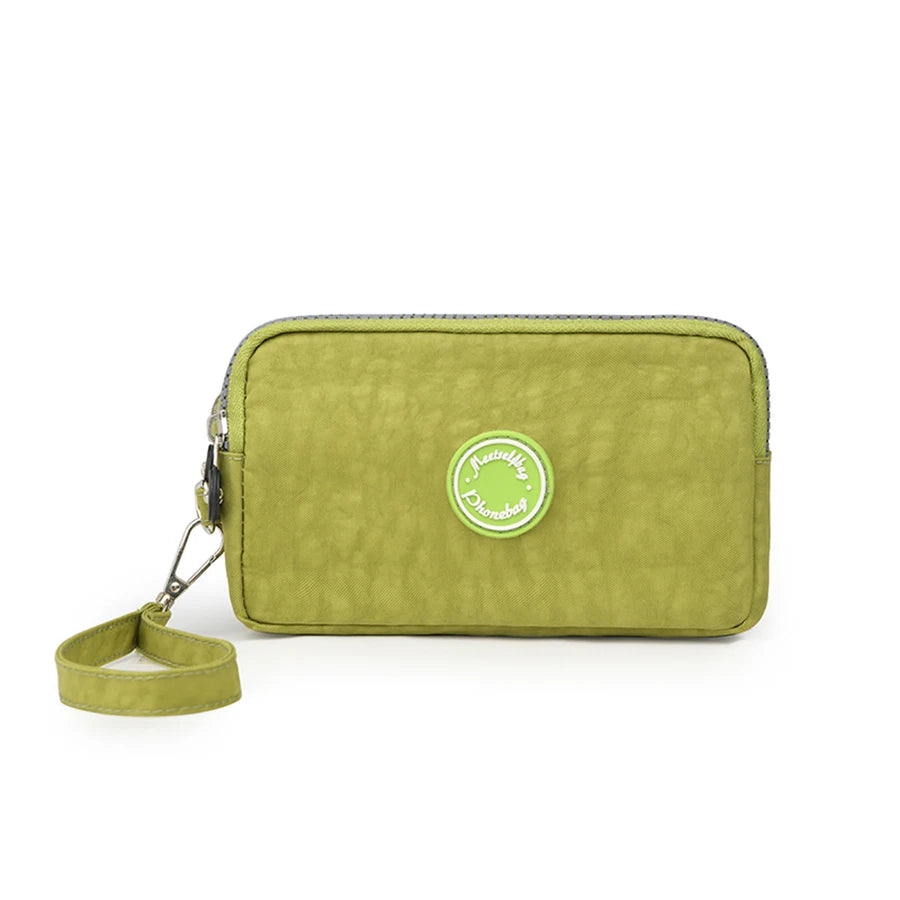 Fashion Solid Color Triple Zipper Wallet – Large Capacity Ladies Coin & Phone Purse