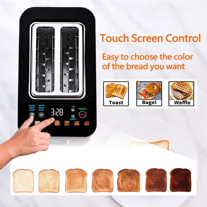Smart Digital Touch Screen Toaster Skd Supplier Sandwich Maker Toaster with Sandwich Clamps