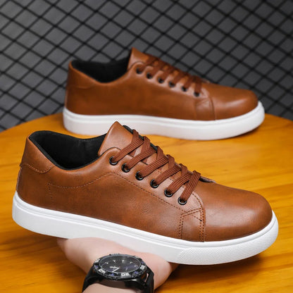 Casual Shoes Loafers British Leather Sneakers Flats Shoes Classic Men Leather Shoes Spring Summer New Trendy Designer Loafers