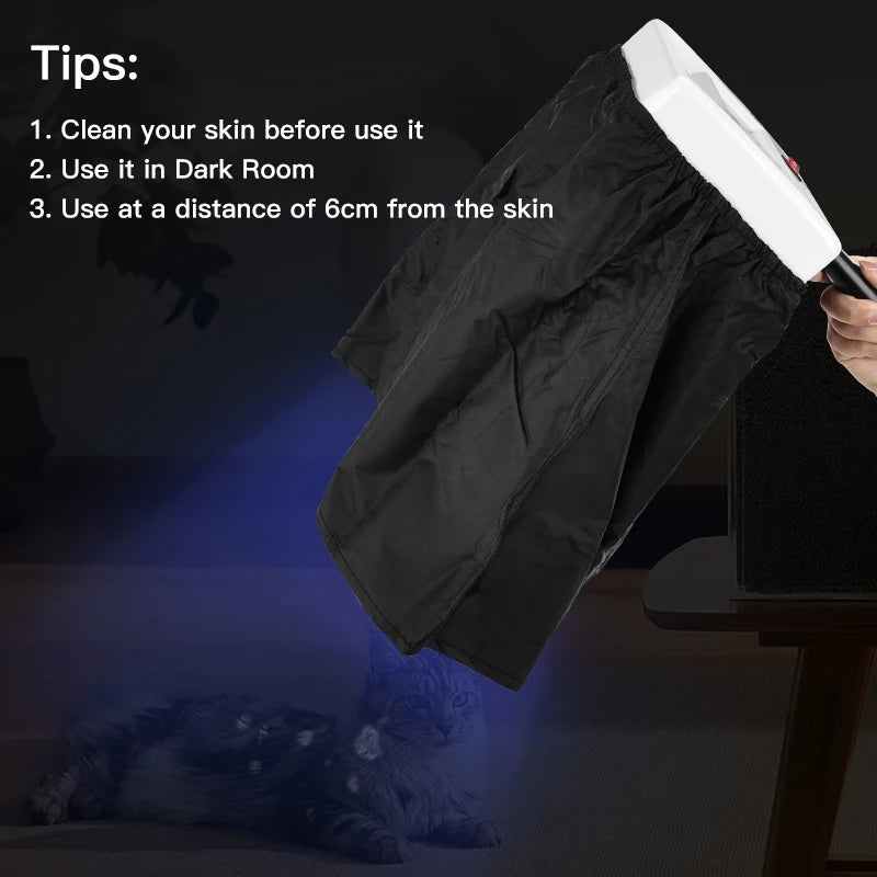 Woods Lamp Skin Analyzer Facial UV Skin Scanner for Home SPA Salon Testing