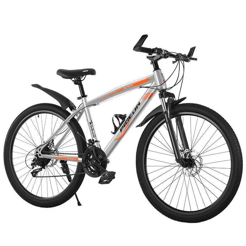 Cooya 24 Inch Variable Speed Bike With Lockable Front Fork 21/27 Speed Dual Disc Brake Student Bike High Carbon Steel Frame 2025