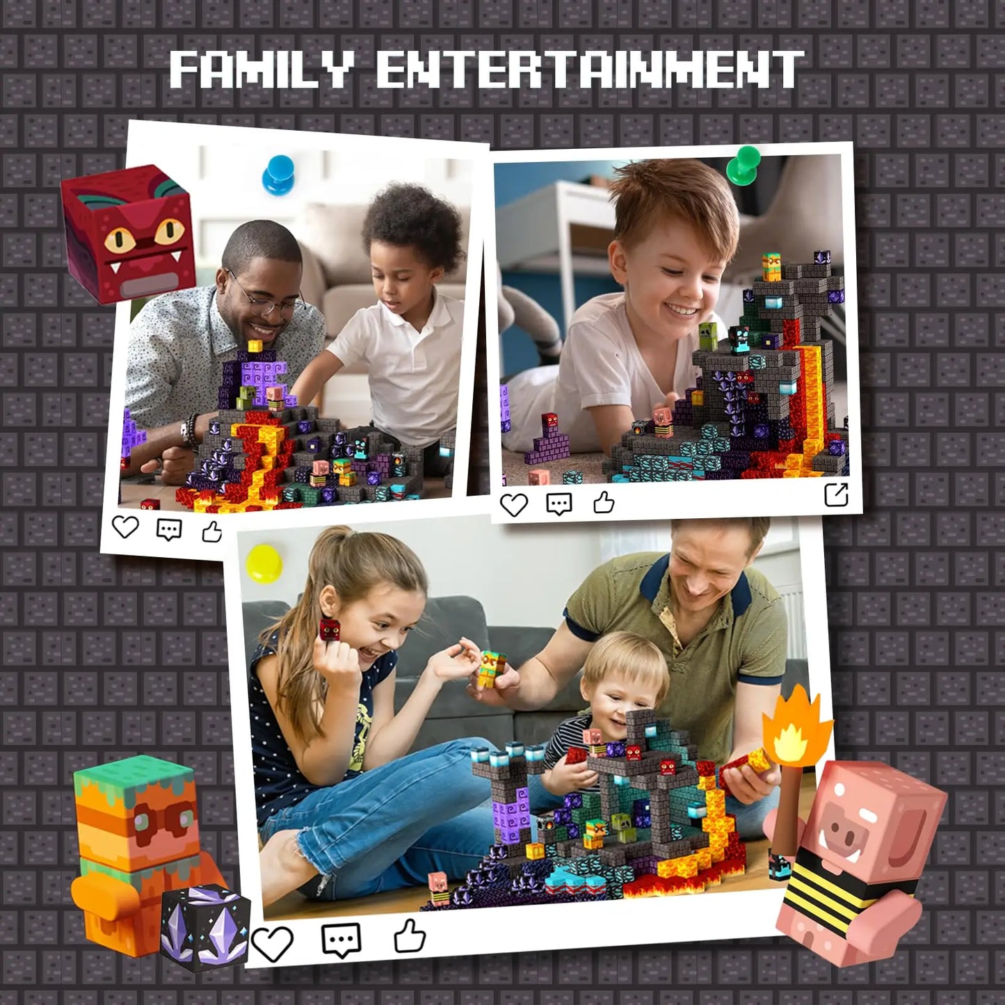 Magnetic Building Blocks Children Toys ,Enchanted Montessori Building Toys STEM Education Constructor Sets for Children's Gifts