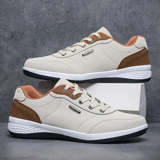 New Men Shoes Spring Autumn Waterproof Walking Sneakers Leisure Male Leather Sports Shoes Non-Slip Footwear Tennis for Men