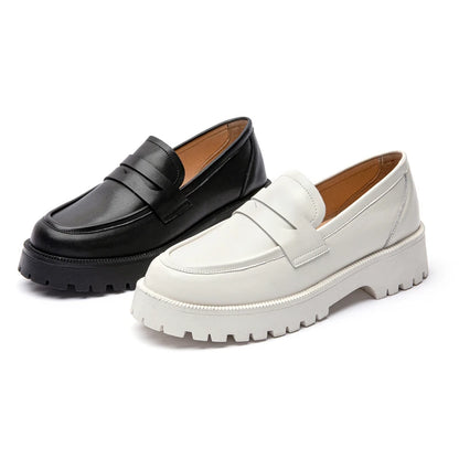 AIYUQI Spring Shoes Female British Style Thick-soled College Style Casual Loafers Genuine Leather Fashion Shoes Girls WHSLE MTO