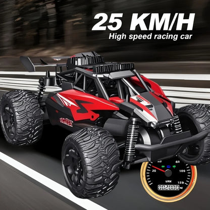 Off-road toy car with remote control, 2.4GHz remote-controlled toy car, cool body design and safety features, children's toy car
