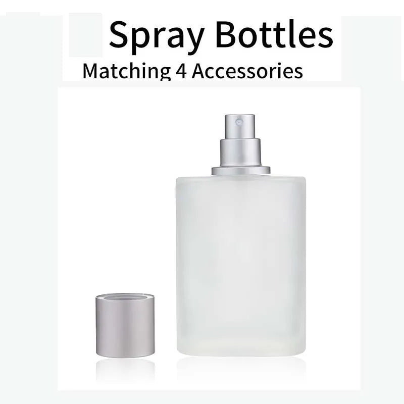 30/50ml Empty Frosted Glass Spray Bottles Perfume Atomizer Refillable Fine Mist Spray Empty Perfume Bottles