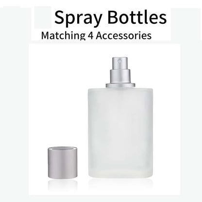 30/50ml Empty Frosted Glass Spray Bottles Perfume Atomizer Refillable Fine Mist Spray Empty Perfume Bottles