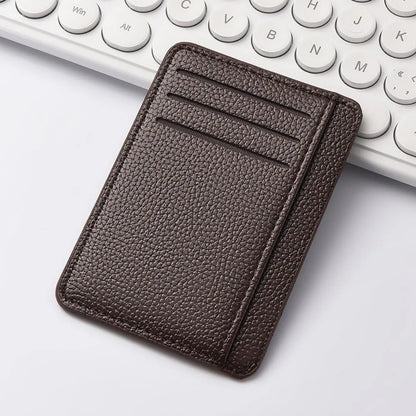 Men’s Slim Minimalist RFID Front Pocket Wallet Leather Credit Card Holder