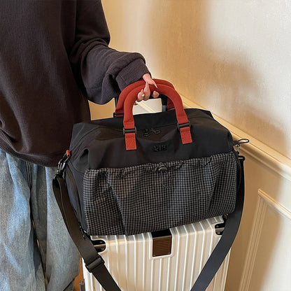 Large Capacity Travel Bag, Lightweight Short-Distance Boarding Bag, Dry and Wet Separation, Crossbody Fitness Bag, Luggage Bag