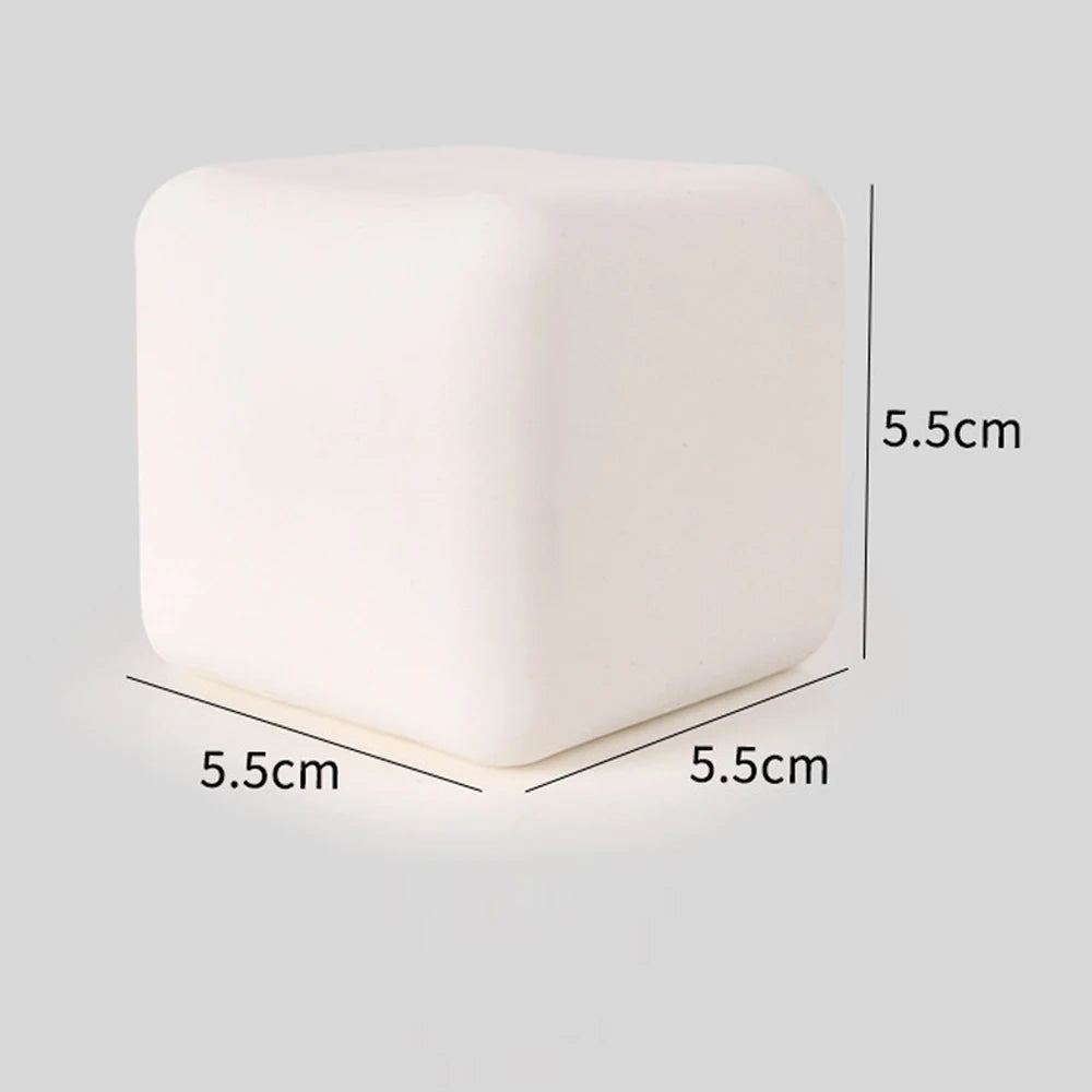 1Pc Cute Tofu Squishy Ball Stress Relief Sensory Toy Decompression Dough Ball Fidgets Toys for Adults Children Birthday Gifts