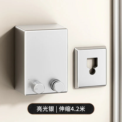 Retractable Clothesline Clothes Drying Rack For Household Stainless Seel Pull-Out Clothes-Drying Machine Rope Space-Saving