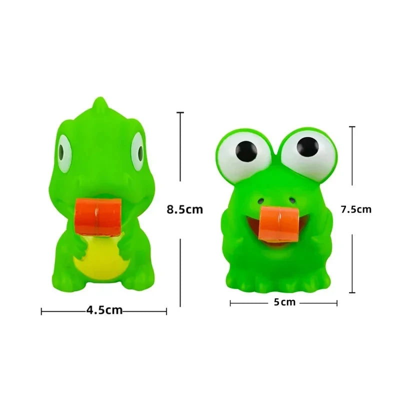 Funny Frog Dinosaur Squeeze Toy Creative Sticking Tongue Out Animal Sensory Toys For Kids Fidget Decompression Christmas Gifts