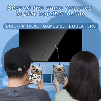 GAMINJA Open Source K36 Retro Handheld Video Game Console 16000 Games Emulator for PS1/PSP/DC/N64/SS 3.5 Inch IPS Screen