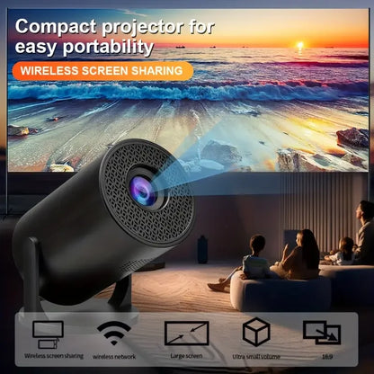 M5 4K WiFi6 Projector Android 11 260 ANSI Dual WIFI USB Plug 1080P Home Cinema Outdoor portable
